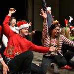 Sequim Senior Class President Danica Miller said many seniors were happy to participate in singing and dancing for &ldquo;A Holiday Spectacular&rdquo; even though many of them aren&rsquo;t singers or dancers. Sequim Gazette photo by Matthew Nash