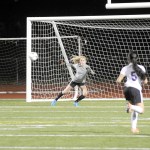 Matthew Nash/Olympic Peninsula News Group                                Sequim goalkeeper Claire Henninger recorded 10 shutouts as the Wolves produced the finest season in school history. Henninger has been picked as the All-Peninsula Girls Soccer MVP.