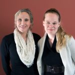 Peninsula College mathematics instructor Eve Wallis, right, recently received a grant for professional educators from Beta Nu, a local chapter of Delta Kappa Gamma. PC English professor Dr. Helen Lovejoy, left, is a member of Beta Nu and presented Wallis with the grant award.                                 Submitted photo