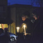 Barbara Thompson, left, and Ruthann Toney hold candles during a peace rally on Jan. 21, in downtown Sequim. Thompson, who marched in Port Townsend earlier in the day for women&rsquo;s rights, said she feels frightened of what may be coming from the new administration in Washington, D.C. &ldquo;I&rsquo;m here to standup for everyone who may be or feel marginalized,&rdquo; she said. &ldquo;I&rsquo;m hoping to protect our rights.&rdquo; Toney said she was elated to see so many people unite and that it shows &ldquo;the power of one becoming many.&rdquo; Sequim Gazette photo by Matthew Nash