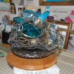 Mixed media artist bids farewell as Blue Whole Gallery artist Anderson holds last art reception