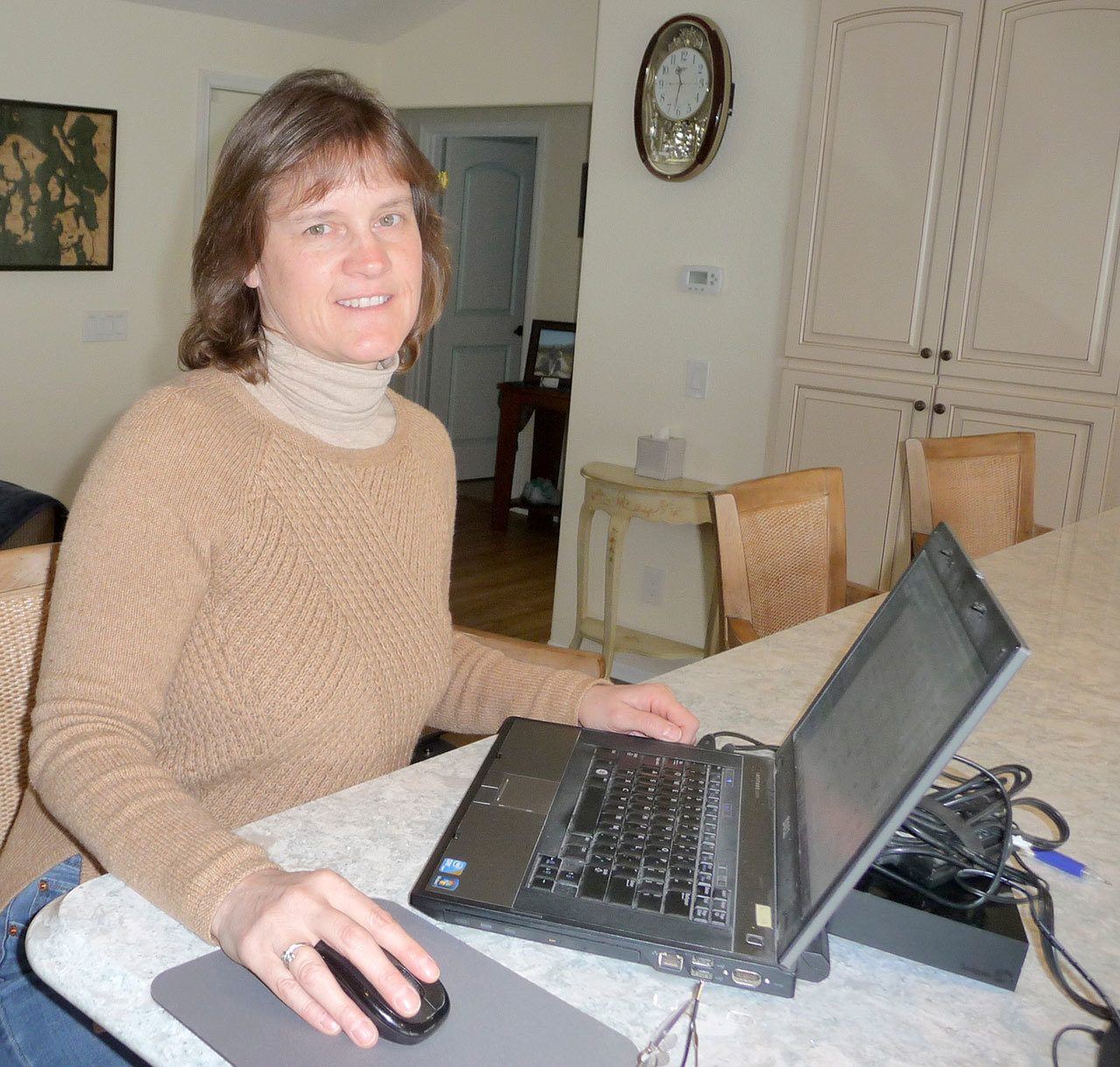 Jo Ann Rohner is a full-charge bookkeeper, ready to help small businesses get their financial information organized. Sequim Gazette photo by Patricia Morrison Coate