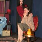 The surroundings come to life in Port Angeles Community Players&rsquo; &ldquo;The Haunting of Hill House&rdquo; from Feb. 24-March 11. It stars Danielle Lorentzen as Theadora and Sharah Truett as Eleanor Vance with new special effects. Photo by Kate Carter