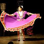 During the creative display performance, Karla Najera shares a traditional dance on Feb. 11 for the Sequim Irrigation Festival&rsquo;s Scholarship Pageant. As queen, she plans to share a platform called &ldquo;Celebrating Diversity&rdquo; in the next year with local elementary schools.