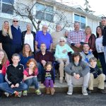 On her 100th birthday, Mildren Ellen Stallings of Port Angeles celebrates with five generations of her family with some traveling as far away as Michigan. Sequim Gazette photo by Matthew Nash