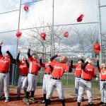 The Cherry Creek Mortgage team joins other squads in welcoming the 2017 Sequim Little League season Saturday, April 15, at James Standard Park. See more photos on A-14 and online at cmg-northwest2.go-vip.net/sequimgazette. Sequim Gazette photo by Michael Dashiell