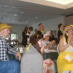 Kevin James, left, Savannah Minker and Jodi Minker sport their costumes during the Crazy Daze Breakfast on Friday, April 5. Sequim Gazette photo by Erin Hawkins