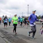 More than 70 participants break from the starting line at Saturday&rsquo;s Sequim Irrigation Festival Fun Run 5k. Sequim Gazette photo by Michael Dashiell