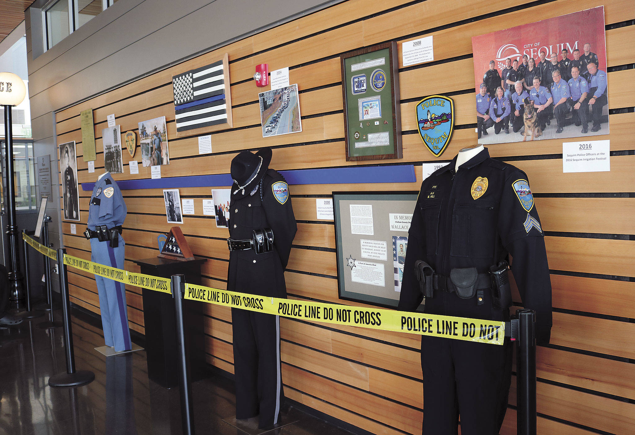 Sequim Civic Center hosts pieces of police history