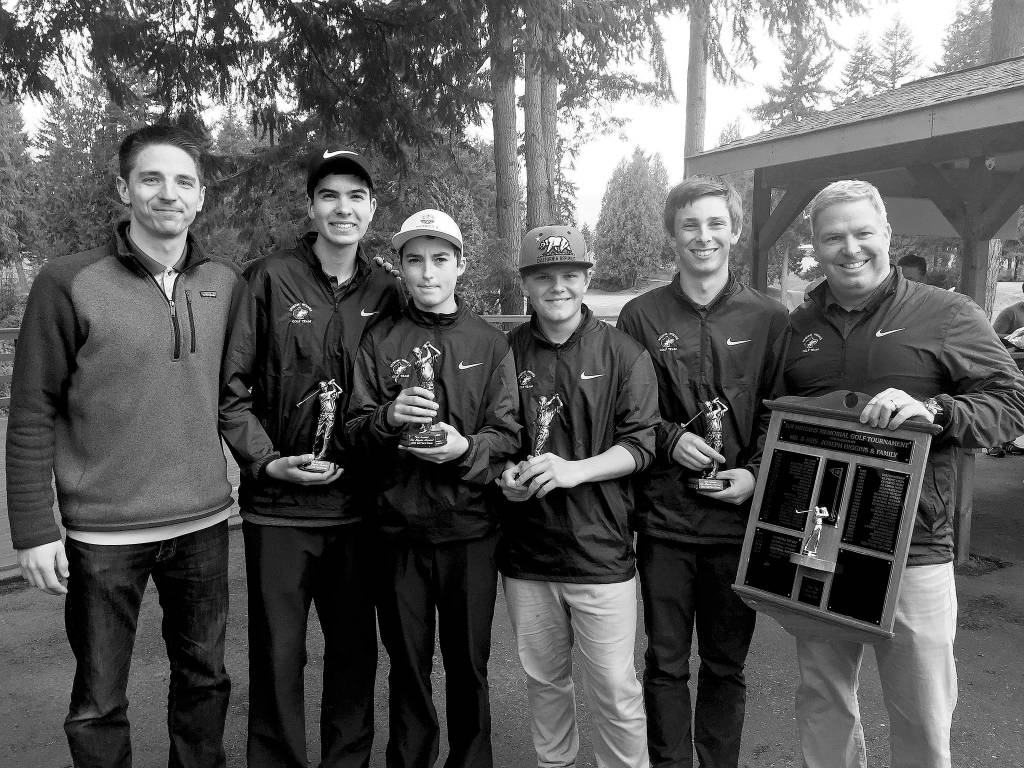 Boys golf: Sequim’s Wiker edges teammate for league title