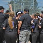 Sequim celebrates after their win over Fife at district at Sprinker Fields in Spanaway. Next up for Sequim will be the State 2A tournament in Selah.