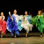 Sisters, from left, Makenna O&rsquo;Dell, Abby Norman, Erin Gordon and Alison Cobb kick up their heels for the &ldquo;Challenge Dance.&rdquo;