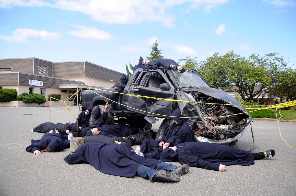 Sequim High School hosts semi-annual Grim Reaper program