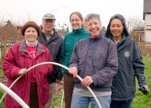 Lunch in the Garden Veteran Master Gardeners Lois Bellamy, Bob Cain, Laurel Moulton, Jeanette Stehr-Green and Audreen Williams will lead a walk through the Fifth Street Community Garden, 328 E. Fifth St., Port Angeles, at 10 a.m. Saturday, June 10. Following the walk, Master Gardeners Betsy Wharton and Laura Orton (not pictured) will talk about how to use and preserve produce from your garden. The walk is part of the Second Saturday Garden Walks educational series. Submitted photo