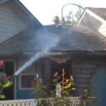 Attic fire displaces two homeowners on Griffith Farm Road