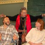 Ron Graham playing the role of Vanya, left, acts out a scene with fellow cast members Jennifer Horton playing the role of Cassandra and Sara Nicholls playing the role of Sonia. Sequim Gazette photo by Erin Hawkins