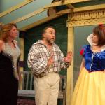 Sara Nicholls playing the role of Sonia, left, acts out a scene with cast siblings Ron Graham playing Vanya and Angela Poynter playing the role of Masha. Sequim Gazette photo by Erin Hawkins