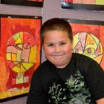 Brayden Aunspuch, 6, in Ione Marcy&rsquo;s class, liked making art following Paul Klee because &ldquo;it had a challenge and it turned out nice.&rdquo;