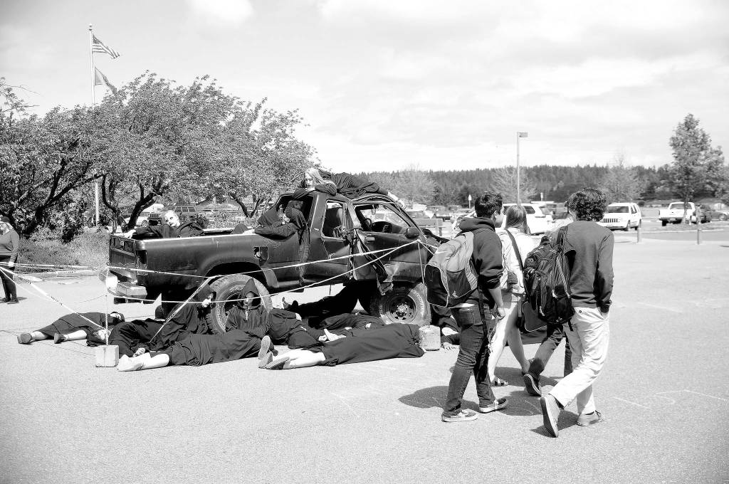 Sequim High School hosts semi-annual Grim Reaper program