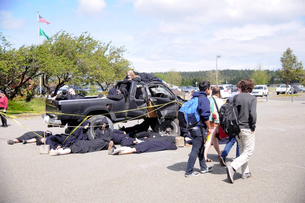 Sequim High School hosts semi-annual Grim Reaper program
