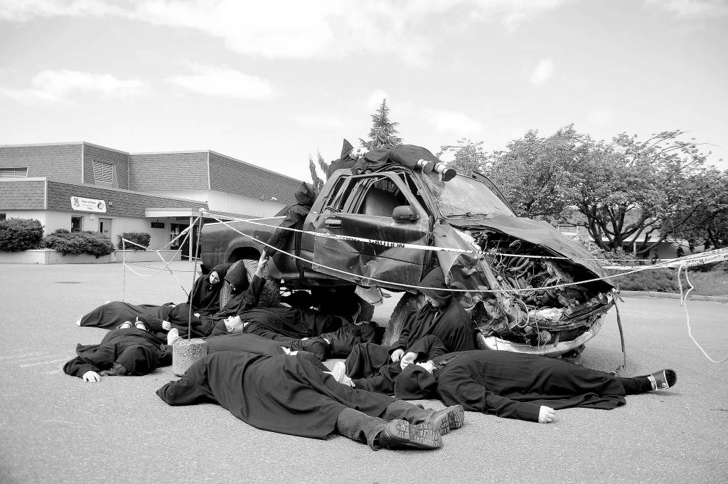 Sequim High School hosts semi-annual Grim Reaper program