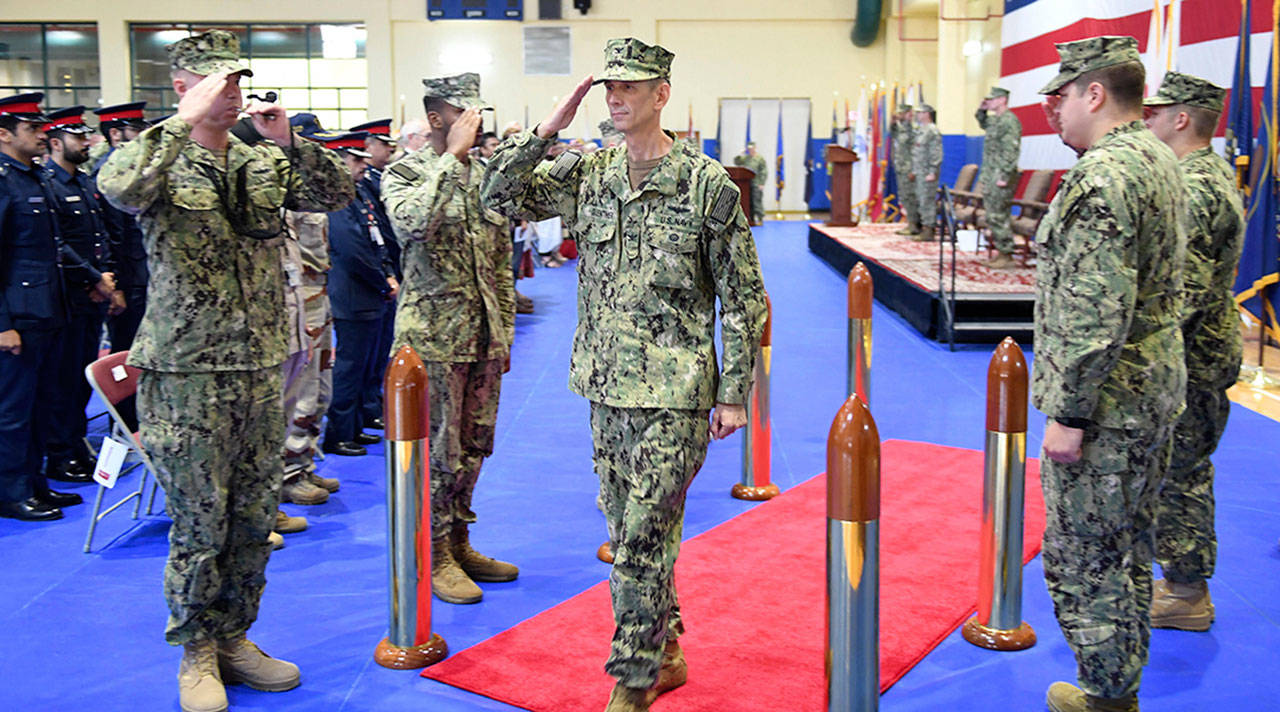 Sequim native assumes command of Mideast Navy base