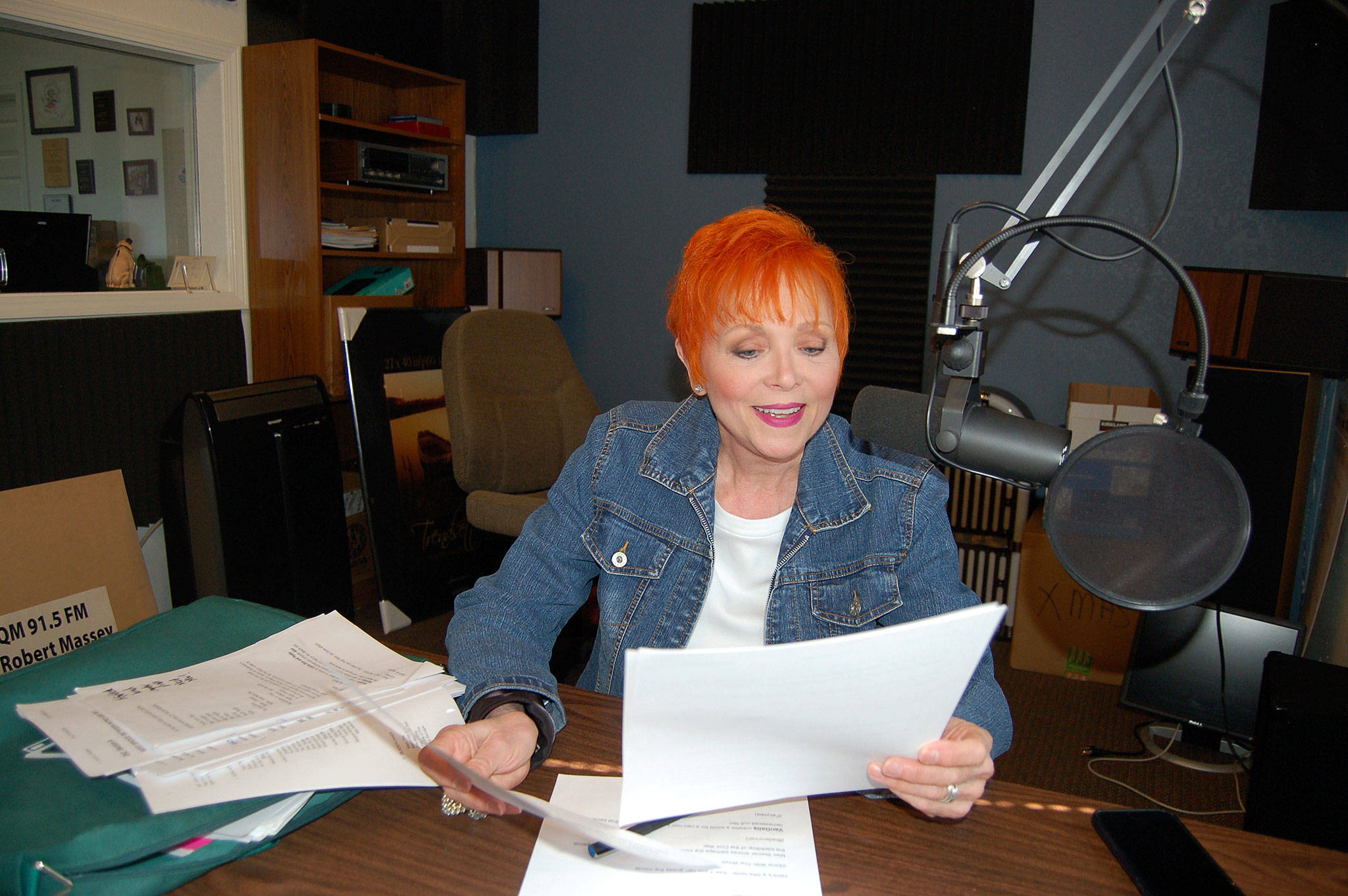 Shelley Taylor Morgan is hosting a new show on KSQM 91.5 FM called &ldquo;Audio Cinema&rdquo; featuring the music that makes the movies. The show will air weekly at 9 p.m. on Mondays and 3 p.m. on Sundays. Sequim Gazette photo by Erin Hawkins