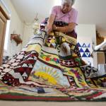 &ldquo;Chicken Soup&rdquo; took Murph Gerber a year to finish while living in Nebraska. She took a class at a quilt shop and received a new quilt block each month after finishing the previous one. It&rsquo;ll be on display with dozens of Gerber&rsquo;s quilts and hundreds of others on July 21-23 at Sequim Middle School. Sequim Gazette photos by Matthew Nash