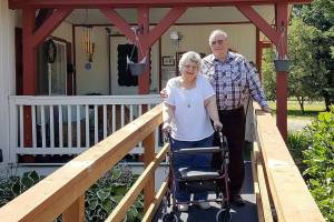 Milestone: Sequim Lions, church build wheelchair ramp for Sequim residents