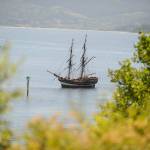 Lady Washington runs aground in Sequim Bay