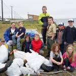 Cub Scouts Pack Nos. 4192 and 4686 helped clean Ediz Hook during the last Washington Coast Cleanup. Submitted photo
