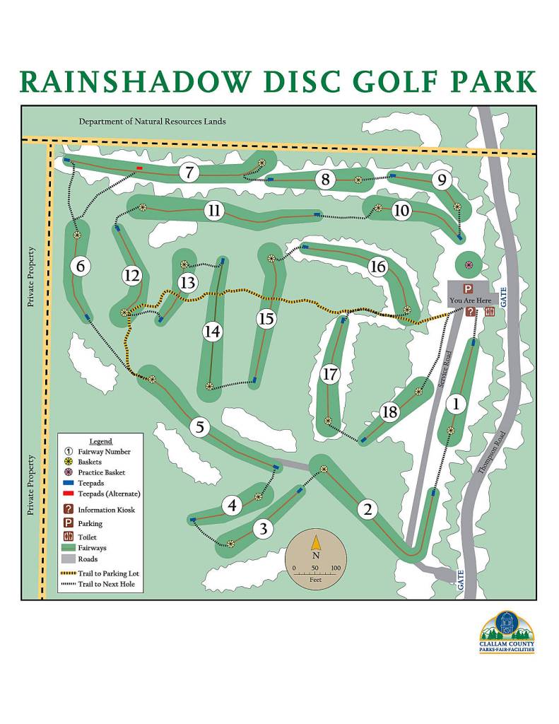 A quick nine at the Rainshadow Disc Golf Park