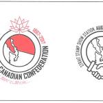 This year the Strait Stamp Society&rsquo;s cancellation stamp honors Canada&rsquo;s 150th anniversary. Submitted photo