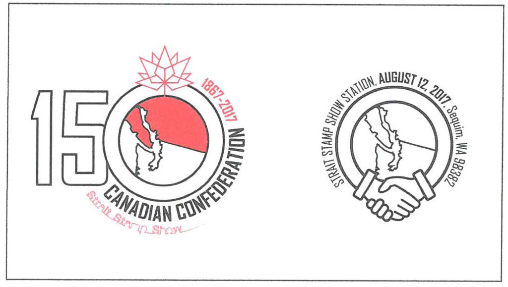This year the Strait Stamp Society&rsquo;s cancellation stamp honors Canada&rsquo;s 150th anniversary. Submitted photo