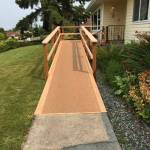 Over the weekend of Aug. 5-6, members from the 
Sequim Sunrise Rotary Club, Sequim Food Bank and other volunteers built a ramp for Sawyer Streett upon his return home. The volunteers also worked over the weekend to complete a list of 2017 yard projects Robert had made to finish. Submitted photo