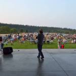 Twelve contestants participated in Sequim Karaoke Idol on Aug. 8 and Lyle Hagen won. The event was part of the Music in the Park series at the James Center for Performing Arts in Carrie Blake Park. Concerts continue each Tuesday night at 6 p.m. through Aug. 29. Sequim Gazette photo by Matthew Nash