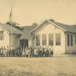 Macleay School, seen here somewhere between 1915-1920, was leased out to the Sequim Prairie Grange members from 1942-1965 until they purchased it from the Sequim School District. Photo courtesy of Bonnie Hagberg