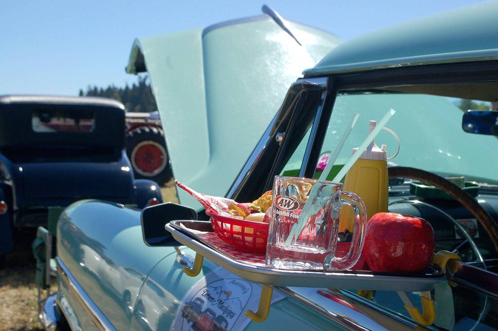 This 1950s Mercury two-door hard top owned by 
Sequim resident Craig Paulson was on display at the car show.