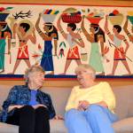 Since second grade, JoAnn Fisher of Sequim, left, and Elizabeth Kelly of Port Angeles have been friends. They see movies together at least once a month and have gone on trips before with five of their closest friends from high school. &ldquo;We&rsquo;ve just always been there for each other,&rdquo; Fisher said. Sequim Gazette photo by Matthew Nash