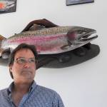 Luke Filmer said the client who requested this piece of artwork found him via facebook, a common practice for his customers. Sequim Gazette photos by Michael Dashiell