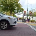 According to a consultants&rsquo; study for the City of Sequim, crosswalks like this west of Sequim Avenue on Washington Street are good for pedestrians but also contributing to slowing traffic flow east-west. Sequim Gazette photo by Matthew Nash
