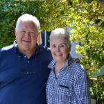 Since 1997, Pepper and Vonnie Putnam say they&rsquo;ve done their best to stay positive and keep laughing after Vonnie was diagnosed with breast cancer. She&rsquo;s supported the Mad Hatters&rsquo; Tea Party in some capacity since its inception 20 years ago as well. The tea runs Oct. 6 as a benefit for local breast cancer patients. Sequim Gazette photo by Matthew Nash