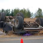 Woman sustains injuries in wreck