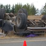 Woman sustains injuries in wreck