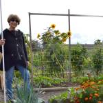 Liz Harper stands in the Fir Street Garden for the Community Organic Gardens of Sequim, which she helped start more than nine years ago. She&rsquo;s planning to move for health reasons, but said she&rsquo;s proud of people&rsquo;s efforts. &ldquo;It&rsquo;s a true community garden,&rdquo; she said. Sequim Gazette photo by Matthew Nash