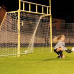 Goalkeeper Claire Henninger makes a stop against Bremerton on Oct. 23. She stopped a shot against Kingston two days later to help the Wolves finish with a win. Sequim&rsquo;s Nathalie Torres, right, chases a ball against Bremerton&rsquo;s Lissa Joiner. Next season, Sequim coach Derek Vander Velde said he plans to lean on Torres and others to lead the team. Sequim Gazette file photos by Matthew Nash
