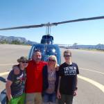 The Streett Family of Sequim, from left, Sawyer, Robert, Josslyn, and Robby, pose for a photo before their first flight over Sedona, Ariz. in July. The family was involved in a car wreck on July 20 that took the lives of Robert and Robby. Josslyn said this was going to be the family&rsquo;s Christmas card. Photo courtesy of Josslyn Streett