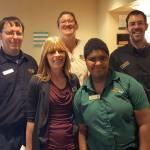 Employees with Morningside Services of Port Angeles and Quality Inn and Suites in Sequim celebrate working together for two years. Submitted photo