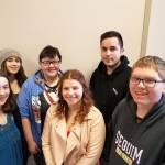 Students in Michelle Mahitka and Amanda Westmans Real World/Business English class include (back row, from left) Jenna OSteen, Hannah OLeary and Albert Bravo, and (front row, from left) Elizabeth Roth, Brittany Jensen and Brandon Jensen. Submitted photo