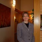 Jennifer Freys new office building for her business Serenity Acupuncture offers clients a serene healing environment with soft lighting, warm colors and wood panels all throughout the building. Sequim Gazette photo by Erin Hawkins